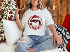 funny christmas, christmas is coming, ho ho ho shirt, funny ho ho ho shirt, merry christmas, christmas tee, sassy graphic tee, christmas gift ideas, santa shirt, holiday, christmas shirt, funny shirt, christmas gift, christmas tshirt, i do it for the hos, holiday shirt, graphic tee, christmas t-shirt, funny santa shirt, funny christmas tee, ho ho ho, christmas, rude christmas shirt, holiday shirts for women, santa claus, christmas outfit The solid color Unisex Tees are super soft ring-spun cotton...it's sure to be your new favorite tee (heather tees are a soft cotton-poly blend) -------DESIGN COLORS------- Black text/design will be printed on Light color shirts White text/design will be printed on Dark color shirts -------CARE INSTRUCTIONS------- Turn inside out. Machine wash cold. Tumble Funny Holiday Shirts Zazzle, Rude Christmas Shirt, Funny Santa Shirts, Christmas Shirt Funny, Funny New Year, Santa Shirt, Holiday Apparel, Funny Santa, Christmas Tshirt