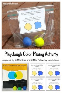 playdough color mixing activity for kids