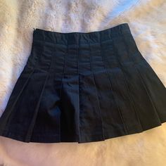 - Brand New From Brandy Melville - Legit Never Worn, New With Tags - Has Built In Shorts - Zipper On Side High Waist Black Cotton Mini Skirt, Black Cotton Mini Tennis Skirt, High Waist Black Cotton Skort, Black High-waist Cotton Pleated Skirt, Black Cotton Mini Pleated Skirt, Black Cotton Short Skirt, Black Cotton Pleated Skirt For Spring, Black Cotton Mini Bottoms, Black Cotton Tennis Skirt With Lining