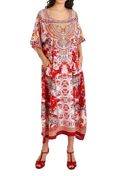 PRICES MAY VARY. Fashionable Essentials for Sun-Kissed Adventures: Our Red kaftans dresses for women are perfect for sun protection at the beach or poolside lounging, offering a chic and trendy look. Versatile Kaftan Maxi Dresses: Transition effortlessly from day to night with our maxi kaftans featuring elegant Batwing sleeves, perfect for everything from casual summer outings to sophisticated evening events. Size Inclusivity: Offering a wide range of sizes from S to 3XL, our plus size kaftans e Kaftan Dresses For Women, Size Inclusivity, Kaftans Dresses, Moroccan Kaftan Dress, Kaftan Design, London Women, Kaftan Dresses, Dubai Style, Moroccan Kaftan