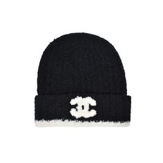 Chanel 23b Cashmere Silk Black White Cc Logo Fold Over Beanie Winter Hat Cloche ********** Chanel ********** Brand: Chanel Size: One Size Name: Beanie Color: Black & White Style: Hat Style#: Aa9424 B13856 Nq765 Season: 23b Material: 93% Cashmere & 7% Silk Cc White Logo Fold Over Front Black Cashmere Silk Blend Soft Fabric Material One Size Fits All Super Rare Sold Out Worldwide 100% Authentic Or Your Money Back Brand New With Tags Great Gift I Ship Worldwide Any Other Questions Just Ask, I Will Designer Winter Hats With Curved Brim, Designer Black Winter Hat, Chanel Hat, Chanel Brand, Hat Style, Chanel Accessories, Black White Fashion, Cc Logo, Winter Hat