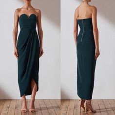 Reposhing This Item I Purchased From @Therealposhwife. Loved It, But Ready To Rotate For Something New. Questions? Leave A Comment Below! Shona Joy Dress, Emerald Dress, Emerald Dresses, Shona Joy, Bodice Dress, Bustier Dress, Wedding Styles, A Wedding, Strapless Dress