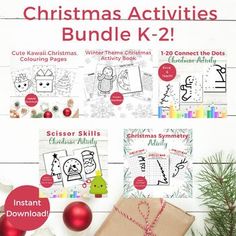 christmas activities bundle k - 2