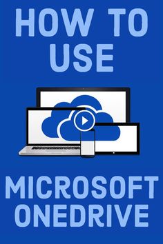 the cover of how to use microsoft onedrive, with an image of a laptop