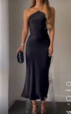 Black Dress Dinner Outfit Classy, Wedding Guest Satin Skirt Outfit, Trendy Dresses 2024 Party, Black Wedding Guest Dress Summer, Fancy Dinner Date Outfit Classy, Bodycon Graduation Dress, Spring Wedding Guest Dress Classy, Black Dress Outfit Party Night Classy, Semi Formal Outfits For Women Wedding