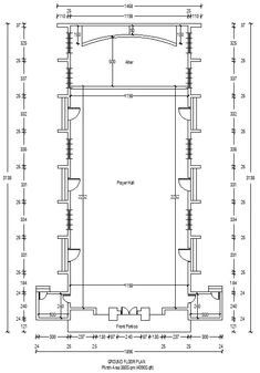 an architectural drawing shows the floor plan for a two story building