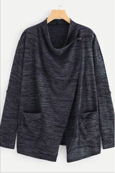 Soft open grey draped cardigan/shawl to get you all cozy up and comfortable when you need it the most. Buttons on the sleeve to give you a 3/4 sleeve when button up or a longer sleeve when not. -100% polyester -Buttons on the shoulder for closure -Buttons on the sleeve to accommodate the length of the sleeves to your liking -Has pockets Grey Drapes, Cardigan Shawl, Draped Cardigan, Shawl Cardigan, Quirky Fashion, Drape Cardigan, Whimsical Fashion, Spring Fabric, Kids Outerwear