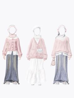 Shoujo Hijabi Outfits, Hijabi Outfit Idea, Hijabi Shoujo Outfit, Coquette Muslim Outfit, Kawaii Hijab Outfit, Acubi Outfits Muslim, Cute Outfits Hijab, Cool Hijab Outfit