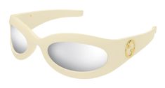 Brand new Gucci GG1247S 004 Yellow Mask Sunglasses. Shield style thick rim sunglasses in yellow ivory with mirrored silver lens. Measurements 60-25-110. Retail $565. Comes with Gucci jewel toned velvet case, cleaning cloth, satin pouch and authenticity cards. 100% authentic. Made in Italy. Gucci White Sunglasses With Uv Protection, Gucci Beige Tinted Sunglasses, Luxury White Gucci Sunglasses, Elegant White Gucci Sunglasses, Chic Gucci Yellow Sunglasses, Mask Sunglasses, Satin Pouch, Shield Sunglasses, Men's Eyeglasses