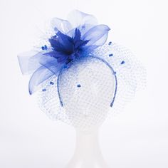 Product Description Brand: Lawliet Fabrication:  Polyester Fix way: Headband Size: One size for teens, girls and ladies (Head measurement: 55 cm, 21-5/8", Size 6-7/8 to 59 cm, 23-1/4", Size 7-3/8) Colors to choose: Blue Great for Kentucky Derby,Royal Ascot, Cocktail Party,etc.             About Us We care about our valued buyers, if you have any questions, we will be very glad to help you.  We try our best to reply to your emails as soon as possible, however, due to high volume of daily incoming Veil Fascinator, Fascinator Wedding, Kentucky Derby Fascinator, Occasion Hats, Derby Fascinator, Headband Size, Church Hat, Wedding Church, Church Hats