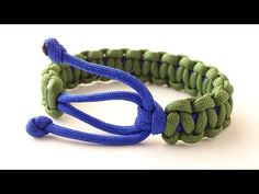 a green and blue paracorine bracelet