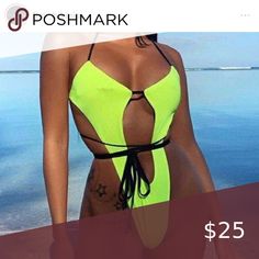 Swimwear Swimwear Swim Bikinis Green Swimwear For Spring Party, Trendy Neon Swimwear For Spring, Spring Party Green Swimwear, Green Spring Party Swimwear, Green Swimwear For Summer Night Out, Green Summer Swimwear For Night Out, Casual Swimwear For Spring Party, Casual Party Swimwear For Spring, Swimwear Boutique