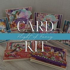 the card kit includes many different cards