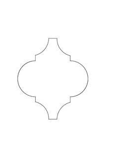 a line drawing of an ornament