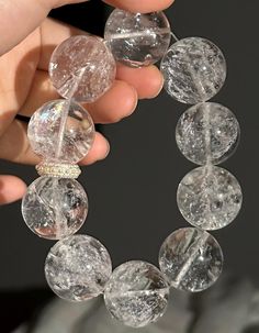 Material:Rock Quartz beads size :Approx 21mm   quantity: one strand  6mm approx 29 pcs one strands 7mm approx25 pcs one strands 8mm approx 22 pcs one strands 9mm approx 21pcs one strands 10mm approx 19 pcs one strands 11mm approx 18pcs one strands 12mm approx 16 pcs one strands 13mm approx 16 pcs one strands 14mm approx 15 pcs one strands 15mm approx 14pcs one strands 16mm approx 14 pcs one strands 17mm approx 13pcs one strands 18mm approx 13pcs one strands 19mm approx 12pcs one strands 20mm app Clear Beaded Crystal Bracelet With Round Beads, Faceted Beads Stretch Bracelet Gift, Round Spacer Beads Bracelets For Jewelry Making, Spacer Beads Bracelets For Jewelry Making, Healing Crystal Bracelet With Polished Round Beads, Healing Polished Beads Crystal Bracelet, Faceted Beads Bracelet As A Gift, Faceted Beaded Bracelets As Gift, Gift-worthy Beaded Bracelets With Faceted Beads