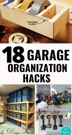 Garage Organization Hacks, Garage Storage Plans, Garage Organizing, Diy Garage Work Bench, Storage Shed Organization