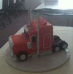 Cake! Truck Wedding Cake, Car Cakes For Men, Firetruck Cake, Monster Truck Cake