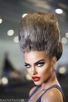 Bouffant Hair Updo, Flat Top Haircut, Bouffant Hair, Front Hair, Front Hair Styles, Beautiful Hairstyles, Hair Brained, Hair Updo, Big Hair