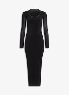 Shop the Alaïa Black LAYERED BODYCON DRESS for women. Shop the US store online now and receive free standard shipping. Stretch Sheath Maxi Dress, Fitted Maxi Dress With Mesh Sleeves For Evening, Sleek Fitted Maxi Dress For Night Out, Stretch Bodycon Dress With Sheer Sleeves For Evening, Evening Mini Dress With Sheer Sleeves And Fitted Bodice, Evening Mini Dress With Sheer Sleeves, Elegant Mini Dress With Sheer Sleeves And Fitted Bodice, Fitted Mesh Sleeve Bodycon Dress For Night Out, Fitted Long Bodycon Dress For Summer