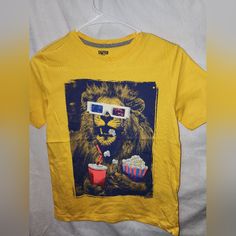 2 Spotted Zebra Boys Short Sleeve T-Shirts Nwot Size 10 Playful Yellow Crew Neck Top, Playful Yellow Shirt With Graphic Print, Playful Yellow Graphic Print Shirt, Boy Shorts, Yellow Blue, Kids Shirts, Blue Yellow, Shirts Tops, Kids Shop