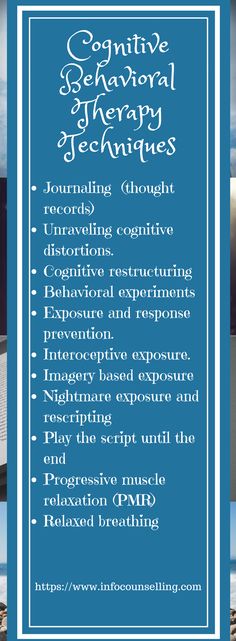 Cognitive Behavioral Therapy Techniques Lmft Exam, School Social Work