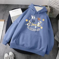 Shipping: Worldwide Express Shipping AvailableDelivery time: 7-15Days Fast ShippingReturns: Fast refund, 100% Money Back Guarantee. Harajuku Winter, Y2k Autumn, Womens Sweatshirts Hoods, College Style, Student Fashion, Pullover Jacket, College Fashion, Print Hoodie, Hooded Pullover