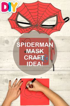 spiderman mask craft idea for kids to make