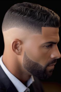 The low taper fades with finger waves – a hairstyle that takes inspiration from vintage aesthetics while incorporating a contemporary touch. This fade haircut showcases finger waves on the top section and a gradual taper on the sides. Click here to check out more handsome low taper fade haircuts for men.