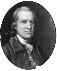 an old portrait of a man with white hair