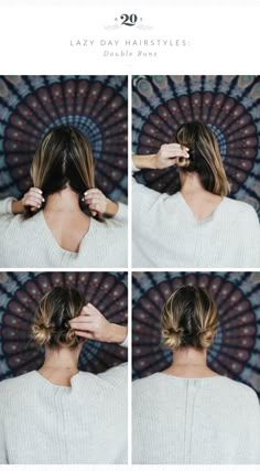 Cute Lazy Hairstyles, Easy Lazy Hairstyles, Lazy Girl Hairstyles, Easy Work Hairstyles, Lazy Day Hairstyles, 5 Minute Hairstyles, Lazy Hairstyles, Easy Hairstyles For Medium Hair, 4c Hair