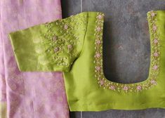 Magam Work Designs, Green Blouse Designs, Dress Designs For Stitching, Latest Bridal Blouse Designs, Maggam Work Designs, Latest Blouse Designs Pattern, Traditional Blouse Designs, New Saree Blouse Designs, Latest Model Blouse Designs