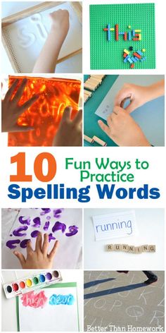 10 fun ways to practice spelling words