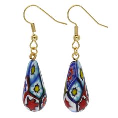 PRICES MAY VARY. AUTHENTIC ITALIAN HANDMADE: Millefiori Earrings for women handmade in Venice, Italy. Multicolor designs with gold-plated hooks. Murano Glass silver earrings make a fine token of Venice and Italian jewelry for women. UNIQUE: Each Murano Glass earring is crafted and framed by hand using the ancient Millefiori glass technique invented in Venice. Murano Glass Millefiori designs vary. Even in a pair, no two of these earrings will be exactly the same. MEASUREMENTS: Length of the bead Murano Glass Earrings, Murano Glass Jewelry, Italian Jewelry, Authentic Italian, Elegant Accessories, Gold Drop Earrings, Venice Italy, Glass Earrings, Jewelry For Women