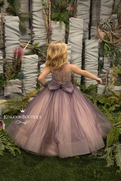 "Gorgeous Purple and Blush Pink flower girl dress with multilayered skirt, lace corset with buttons and lacing, bow. Specially designed of unique girls dress pattern for your chic special occasions, wedding, birthday, first communion, pageant, bridesmaid party, Christmas. Item material: upper layer of the skirt - tulle middle layer of the skirt- satin lower layer of the skirt - taffeta corset- satin, lace, lacing, buttons Item color: Purple and Blush Pink Size: 12m-2-3-4-5-6-7-8-9-10 The size ch Blush Pink Flower Girl Dress, Gray Flower Girl, Pink Flower Girl Dress, Purple Flower Girl Dress, Pink Flower Girl, Zardosi Embroidery, Mermaid Style Dress, Pink Flower Girl Dresses, Tulle Flower Girl