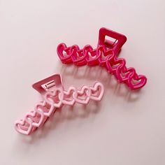 "We are obsessed with these new clips. Add some festivities to your valentine's/galentine's day outfits! DIMENSIONS: 4\" inches in length Looking for different hair accessories? Check out our full collection here: https://www.etsy.com/shop/PopFizzCheers?ref=seller-platform-mcnav&section_id=31016385 We try our best to accurately photograph our products to show the true colors of our products but please be aware that all monitors or screens are different. If more pictures are needed to help you decide, shoot us a message and we can try to help." Valentines Day Hair Accessories, Valentines Accessories, Glam Photoshoot, Heart Hair, Fashion Hair Accessories, Hair Claw, Cute Pink, Women Girl, Hair Clips