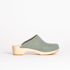 Our take on the classic Scandinavian clog, but with a more elegant and refined silhouette. We built our worker clog from the ground up and the base is super comfortable and orthopedic- it feels like a mini-massage with every step. The worker base is 1 1/2" high and make of solid wood. High Sandals, Clogs Style, Sock Shop, Us Man, High Heel Sandals, Trinidad And Tobago, Uganda, Super Easy, Block Heels