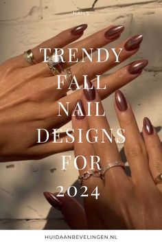 Dark Red Nails Design Classy, Nail Ideas For Fall 2024, Neutral Fall Nails 2024, Nail Trends 2024 Autumn, Trending Nail Colors Fall 2024, Fall 2025 Nails, Nails November 2024 Trends, Nail Trends Autumn 2024, End Of Fall Nails