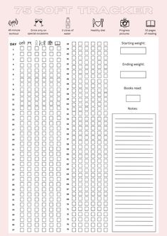 75 Soft Tracker 75 Medium Checklist, 50 Soft Challenge, The 75 Soft Challenge, 75 Soft Challenge Printable Free, 35 Soft Challenge, Free 75 Soft Challenge Tracker Printable, 75 Days Soft Challenge Tracker, 75 Days Challenge Checklist, 75 Soft Checklist