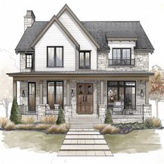 this is an artist's rendering of a house