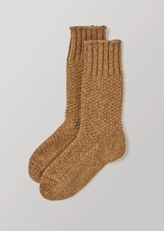 Nishiguchi Kutsushita Boot Socks | Mustard | TOAST Linen Tableware, Knitting Machines, Sock Crafts, Handwoven Scarf, Mens Loungewear, Thick Socks, Loungewear Women, Women Nightwear, Shoe Gifts