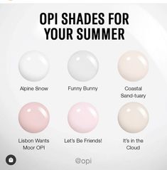 Opi Its In The Cloud, Opi Shades, Pink Nails Opi, New Nail Colors, Natural Looking Nails, Gel French Manicure, Nails Opi, Sassy Nails