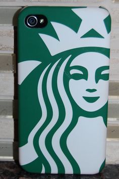 an iphone case with the starbucks logo on it