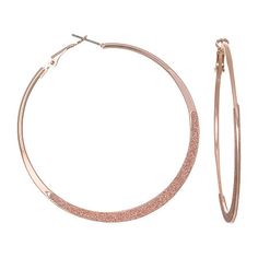 Earring Back: OmegaShape: RoundMetal Color: Rose ToneEarring Length: 65mmEarring Width: 65mmCare: Wipe CleanEarrings Type: Post EarringsEarrings Style: Hoop EarringsMetal: IronOwned & Founded: Women Owned/FoundedCountry of Origin: Imported Party Rose Gold Hoop Earrings, Trendy Rose Gold Hoop Earrings, Rose Gold Hoop Earrings For Party, Rose Gold Hoop Earrings With Ear Wire For Party, Rose Gold Small Hoop Earrings For Party, Rose Gold Metal Hoop Earrings, Trendy Rose Gold Metal Hoop Earrings, Rose Gold Metal Hoop Earrings For Pierced Ears, Rose Gold Small Hoop Earrings