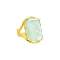 The 18k gold plated ring with a rectangular doublet stone and an intricate wired band, with the stone measuring 1x0.5 inches, sounds striking and unique. Its handmade craftsmanship from Brazil adds an elegant touch to its design! Elegant Gold Emerald Ring With Large Stone, Elegant Gold Rectangular Emerald Ring, Rectangular Gold Emerald Ring, Gold Mother Of Pearl Ring, White Mother Of Pearl Rings, Luxury Mother Of Pearl Gemstone Rings, Cinderella Ring, Yellow Gold Jewelry With Mother Of Pearl, Round Shape, Shell-shaped Mother Of Pearl Jewelry With Natural Stones