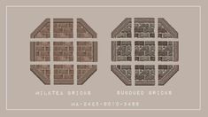 an image of some type of brick wall in different sizes and colors, with the words'multtea bricks'above it