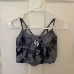 Worn Twice, Super Stretchy And Comfortable, Brand New Condition Casual Gray Sports Bra For Summer, Casual Fitted Gray Sports Bra, Fitted Gray Casual Sports Bra, Darc Sport, Blue Tie, Blue Tie Dye, Sports Bra, Tie Dye, Color Blue