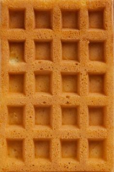 a waffle that has been cut into squares