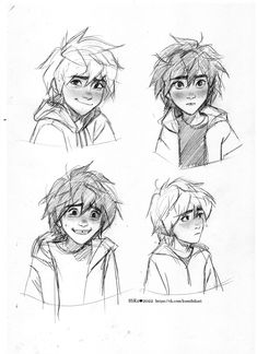 some sketches of the same character from disney's frozen world, which is now being drawn