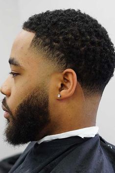 Curls With Temple And Nape Fades #blackmenhairstyles #blackmenhaircuts ❤ Do you know what black men haircuts are the most iconic today? Let us show you! Dive in our gallery to meet the trends: curly taper fade, dyed high tops, afro Mohawk, and lots of ideas are here! #lovehairstyles #hair #hairstyles #haircuts Taper Fade Afro, Taper Fade Short Hair, Fade Haircut Curly Hair, Taper Fade Curly Hair, Black Boys Haircuts, Male Haircuts Curly