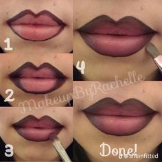 Lip liner How to draw lip liner Lip liner tutorial Lip liner tut Glow up Lip care Beauty Makeup Lipstick Bratz Drag Make-up, Makeup For Black Skin, Lip Makeup Tutorial, Brown Skin Makeup, Makeup Help, Swag Makeup, Face Makeup Tips, Pinterest Makeup, Dope Makeup